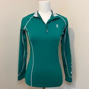 Tredstep Ireland Futura Long Sleeve Equestrian Sport Top 1/4 Zip Size XS (2-4)